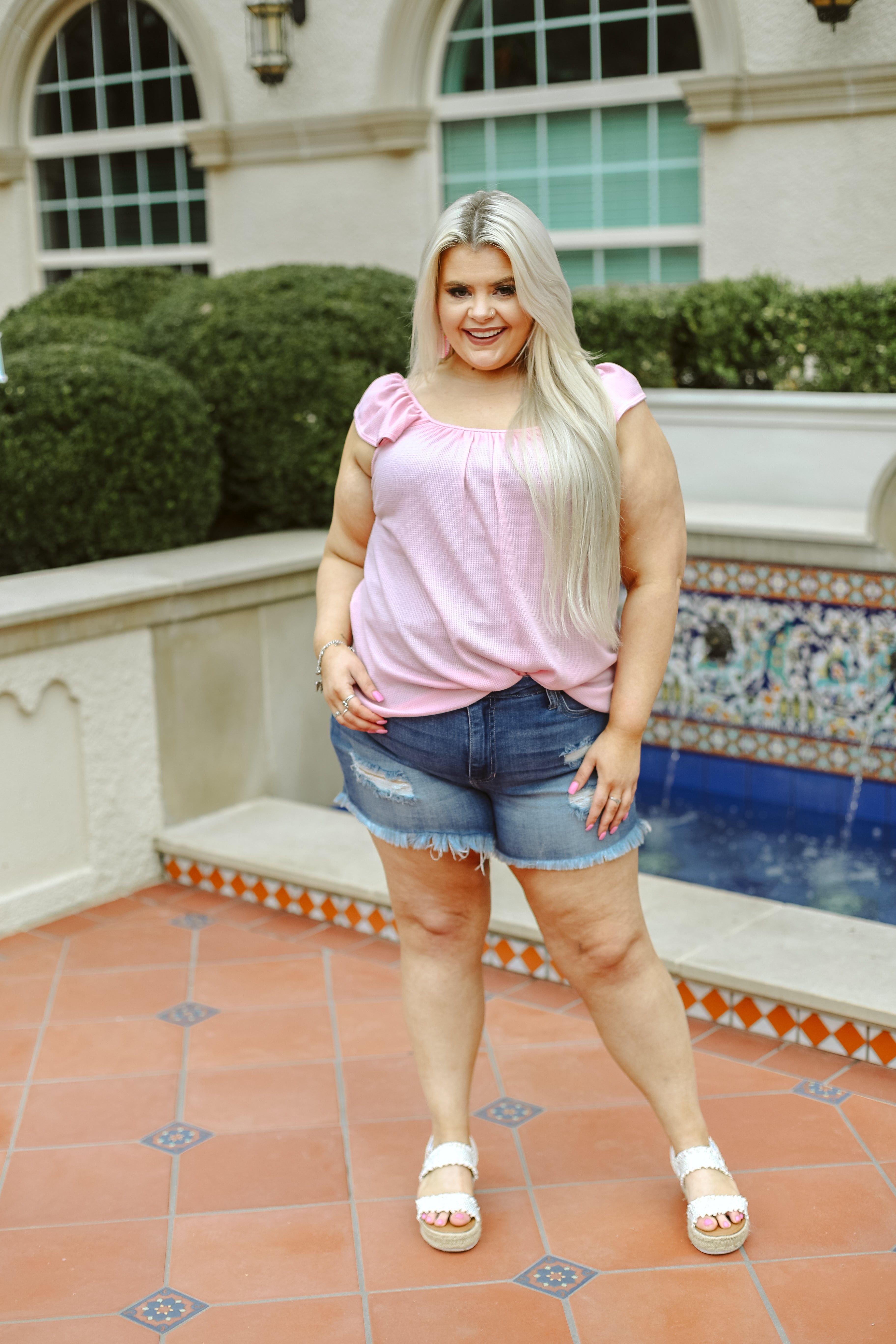 5x Plus Size Hot Pink T-Shirt